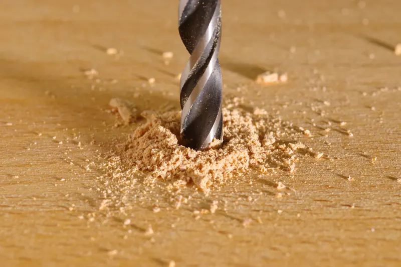 DIY home project with drill