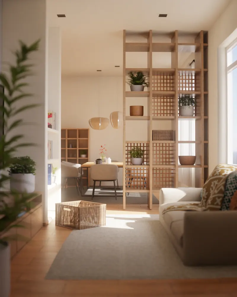 Japandi style interior